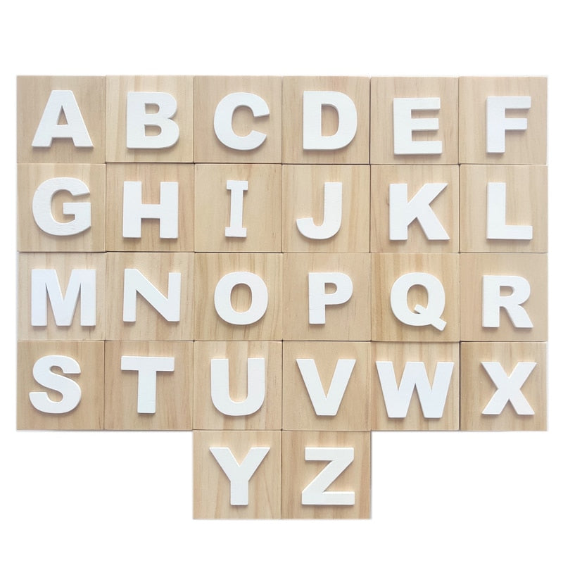 English letter box baby teaching ornaments