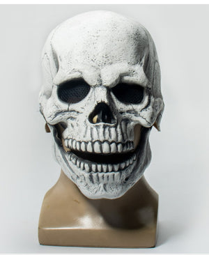 Full Head Skull Mask Helmet With Movable Jaw 3D Skeleton Skull