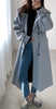 Women's Mid-length Korean Style Loose Spring And Autumn British Windbreaker coat