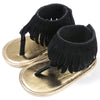 summer new girls sandals wholesale retro tassel flannel baby sandals