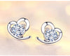 Zircon Heart Earrings