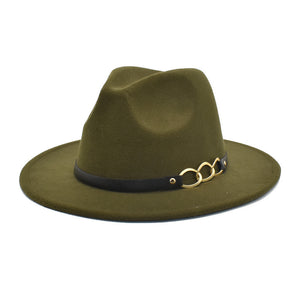 Women's Woolen Top Hat Belt Accessories