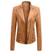 New Leather PU Leather Jacket Women's Short