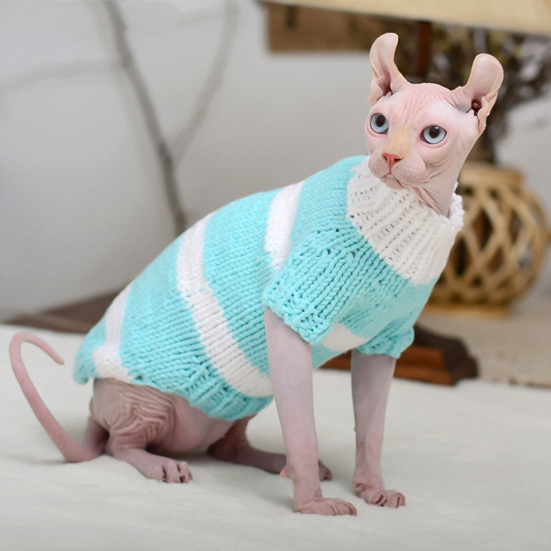 Hairless Cat Warm Sweater Pet Cat Clothes