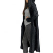 Coarse Women Loose Twist Braids Lazy Wind Hooded Long Cardigan Sweater’s