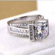 Cross-border exclusive jewelry for men and women fashion jewelry Wish zircon ring female trend couple diamond wedding