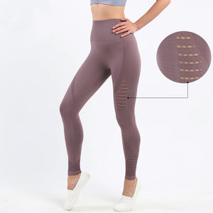 Seamless Knitted Peach Hip Lift Fitness Exercise Tight-fitting High-waist Yoga Pants