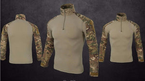 Army Tactical Military Uniform Airsoft Camouflage War Proven Shirt Fast Attack Long Sleeve Shirt War Strike