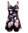 Suspenders Chest Bow Tie Printed Loose Jumpsuit