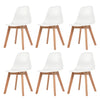 Dining Chairs 2 pcs White Plastic