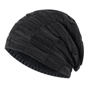 Fashion Plus Velvet Thick Knitted Warm Hat