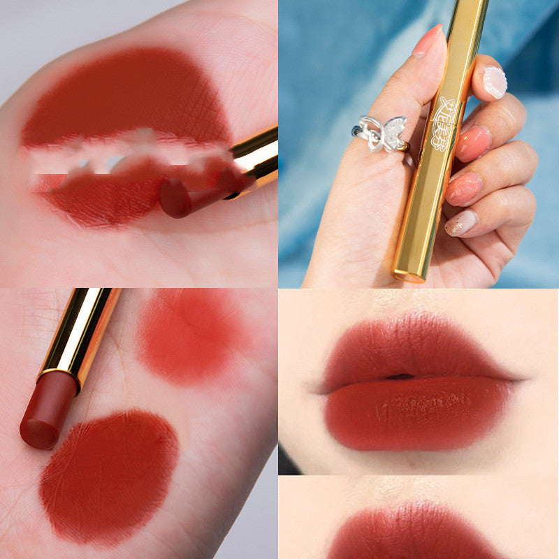 Small Thin Tube Moisturizing Lipstick Student Makeup Is Not Easy