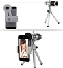 12X mobile telescope general 12 times long focal camera lens with three foot travel universal