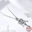 Ladies Dream Catcher Silver Necklace