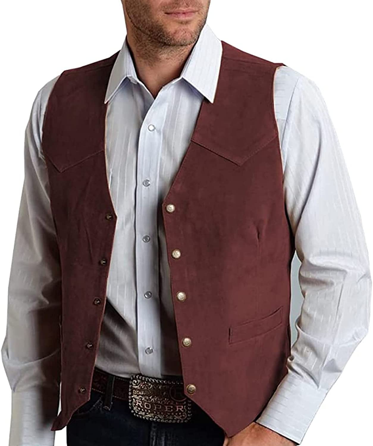 Men's Vest Single Piece Slim Velvet Vest Business Formal Wear