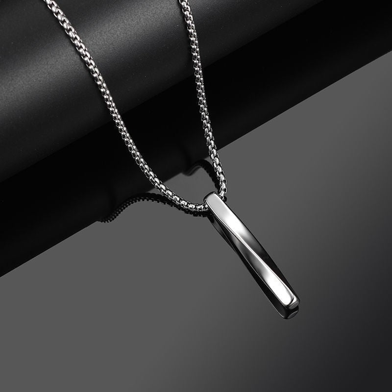 Men And Women Simple Personality Spiral Long Pendant Necklace