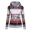 Fashion Christmas Print Double Hooded Women's Guard