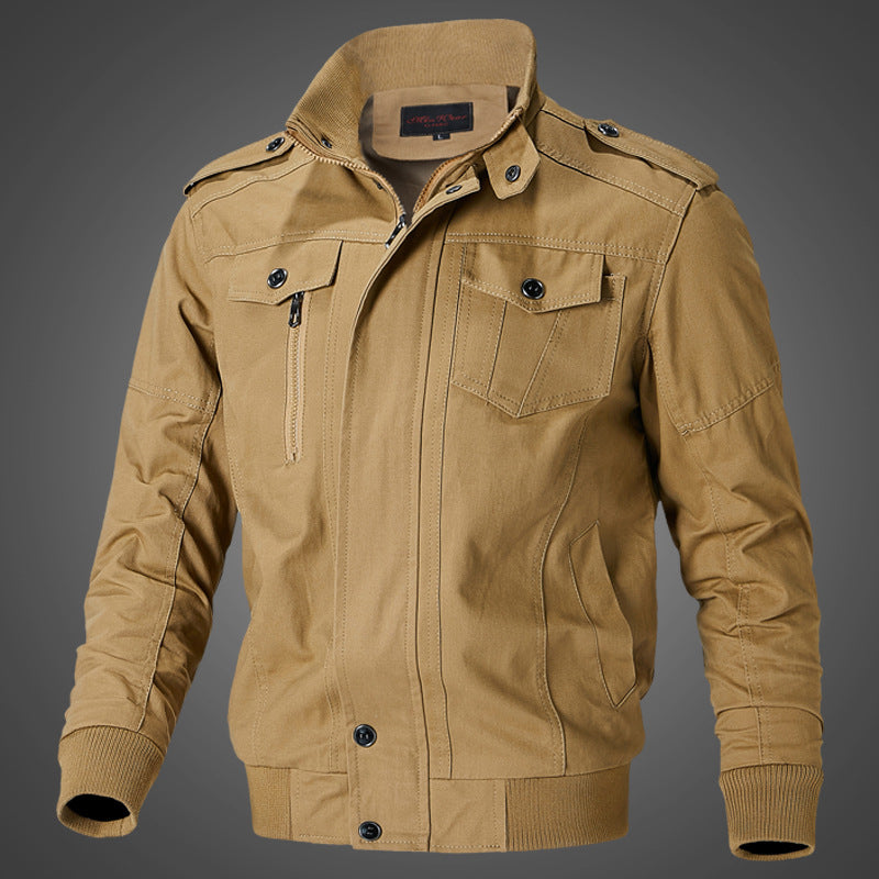 Large Size Coat Washed Cotton Airman