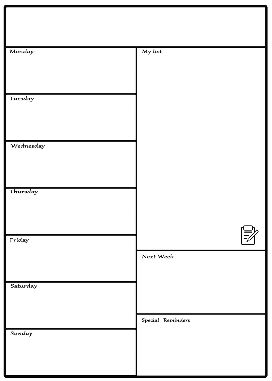 Magnetic Whiteboard Refrigerator Soft Movement Schedule