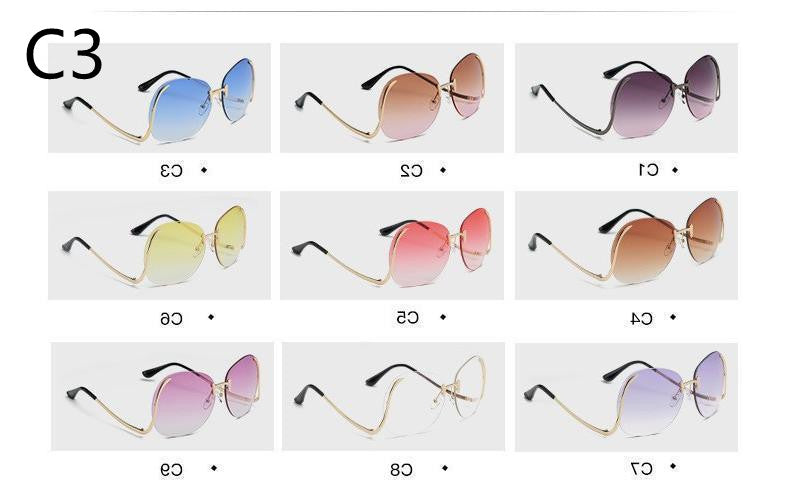 Ladies Round Sunglasse Glasses Women