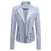 New Leather PU Leather Jacket Women's Short