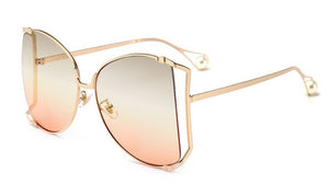 Square Sunglasses Women Metal Frame Fashion