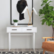 Lavery Cottage White Console Table with Storage - White