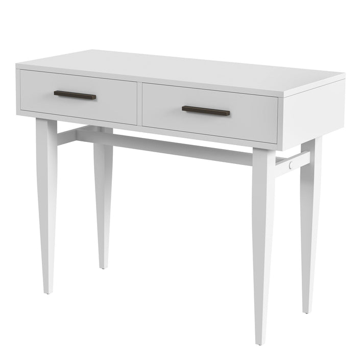 Lavery Cottage White Console Table with Storage - White