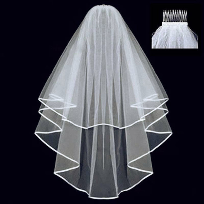 Bridal knot wedding veil