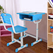 Kids Desk And Chair Set Height Adjustable Ergonomic Study School Writing Desk