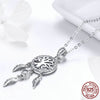 Ladies Dream Catcher Silver Necklace