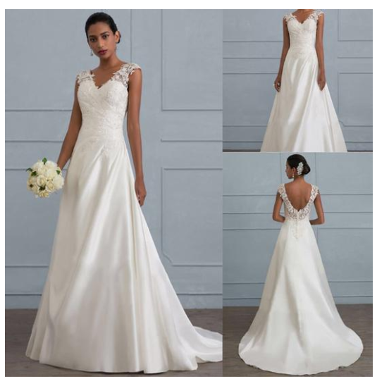 wedding bridesmaid backless low collar large size dress long skirt