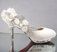 Wedding shoes red high heels