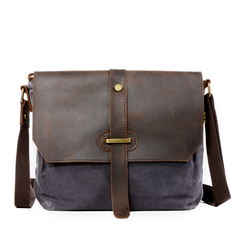 Men's canvas shoulder bag