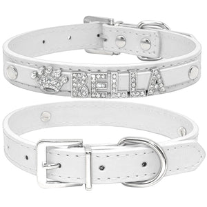 Personalized Cat Collar Rhinestone Puppy Small Dogs Collars