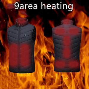 USB interface smart heating vest for men and women