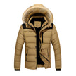 Men Jacket Thick Hooded Fur Collar Men Coats Casual Padded Men Jackets