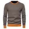 Casual Hit Color Men's European Size Shirt Trend Pullover