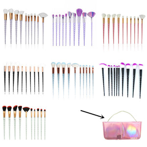 10PCS Makeup Brushes Kit Beauty Foundation Blending Blus