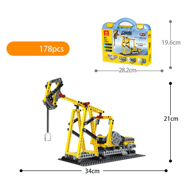 Electric Teaching Children's Intelligence Assembling Building Blocks Power