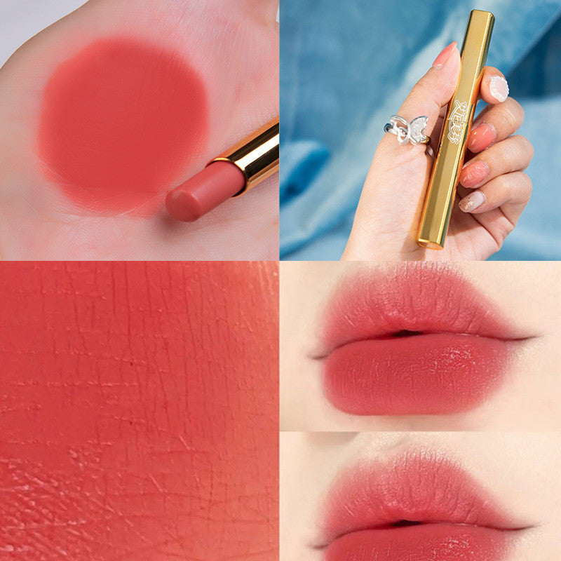 Small Thin Tube Moisturizing Lipstick Student Makeup Is Not Easy