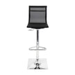 WOYBR Mesh Fabric, Chrome Mirage Barstool, 47