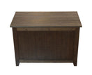 Eccostyle Solid Bamboo Storage Chest Bench - Brushed Brown