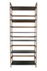 Eccostyle 3-Tier Bamboo Frame Stackable Bookshelf - Caramel & Black