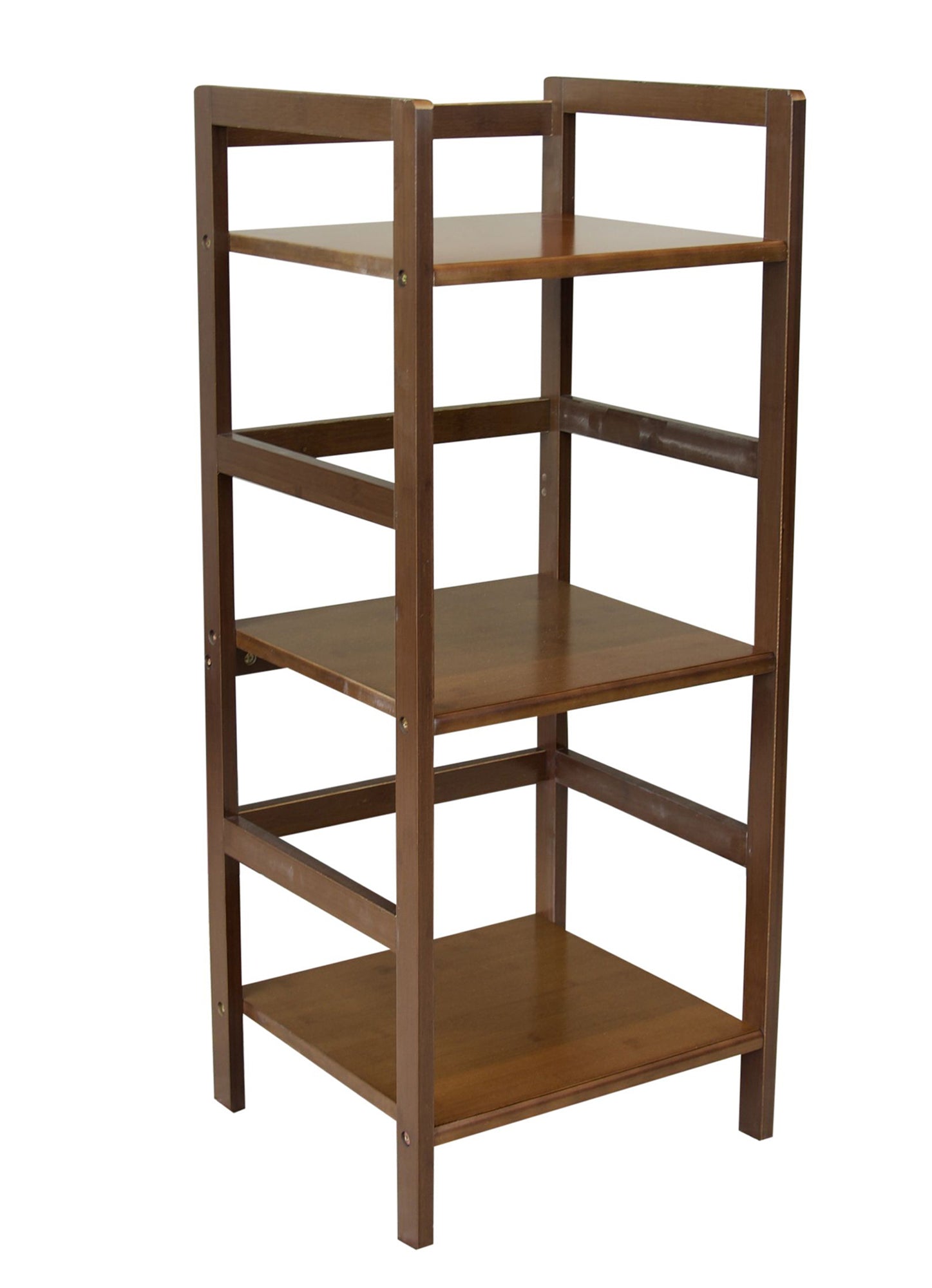 Eccostyle 3-Tier Bamboo Frame Stackable Tower Shelf - Caramel