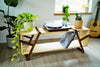 Minimalist Credenza with Brass Inlay