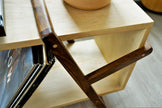 Minimalist Credenza with Brass Inlay