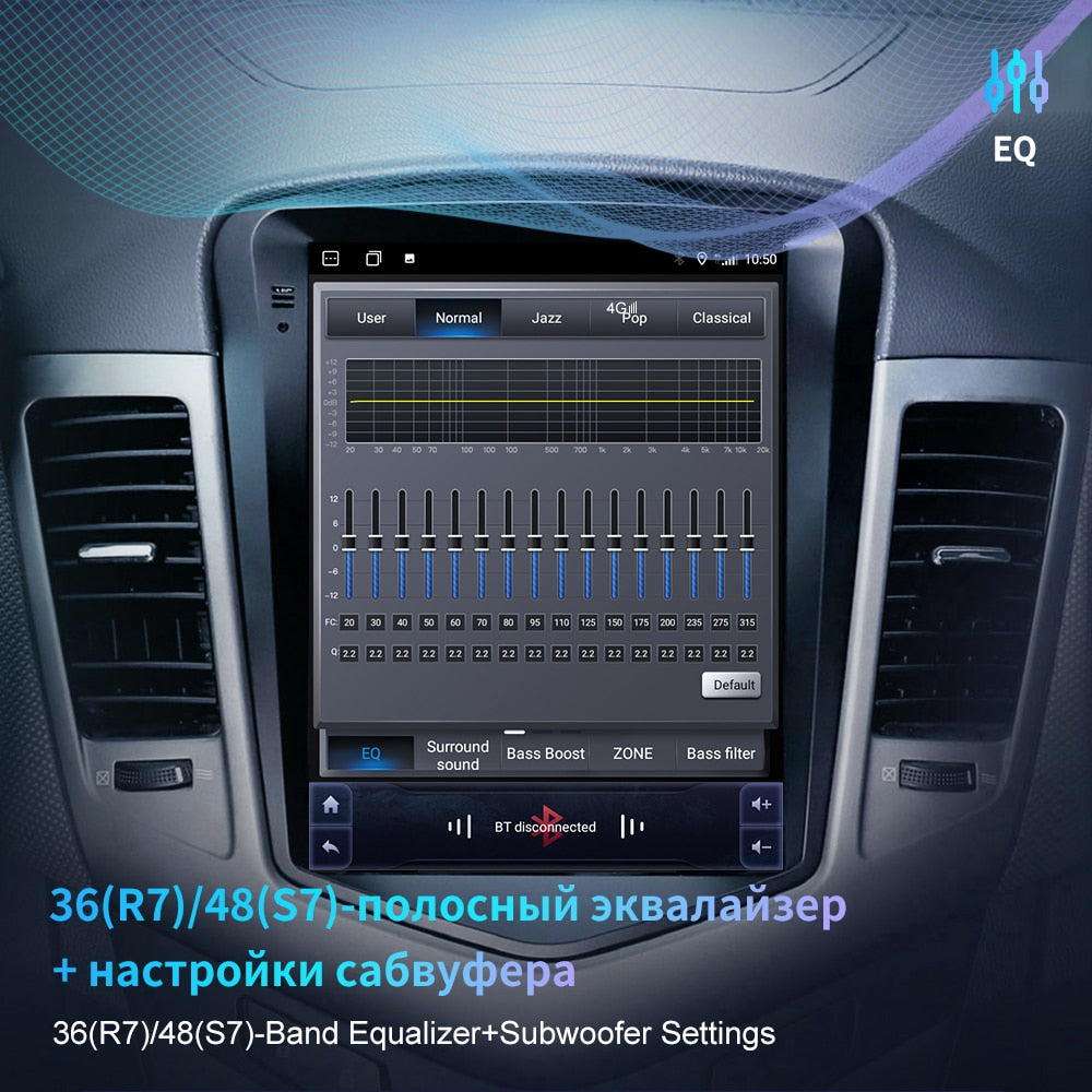 EKIY Android 10.0 Car GPS For Ford Focus 3 Mk 3 2011 - 2019 Navigation Radio Stereo Multimedia Vertical Tesla Screen BT NO 2 DIN