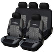 AUTOYOUTH Brand Embroidery Car Seat Covers Set Universal Fit Most Cars Covers with Tire Track Detail Styling Car Seat Protector