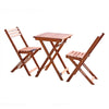 Vifah Malibu Outdoor Patio 3-Piece Wood Bistro Set